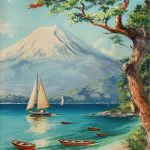 Fuji Dağı ve Kayıklar