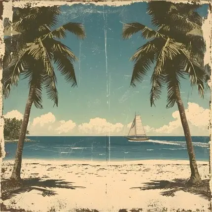 Palmiyeli Vintage Sahil