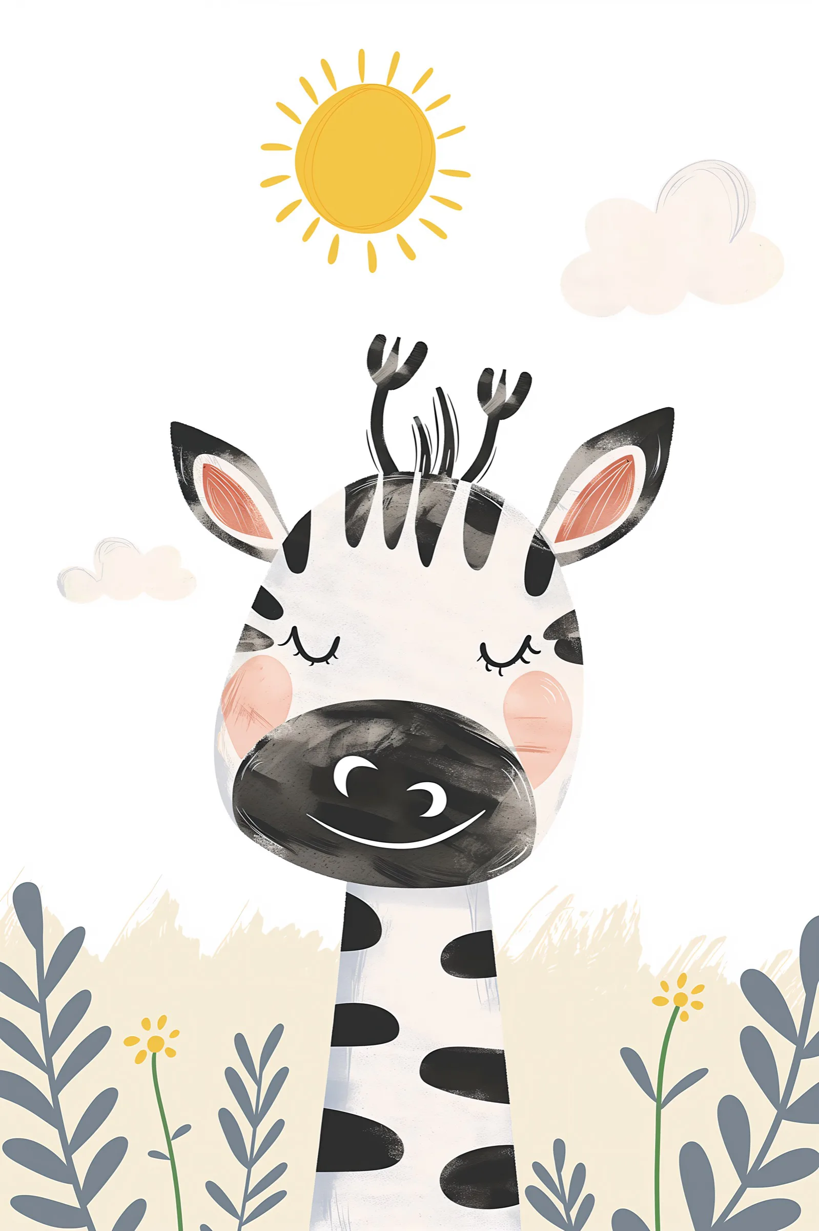 Sevimli Zebra Yavrusu Sevimli Zebra Yavrusu