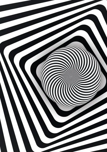 Op Art Kare Girdap