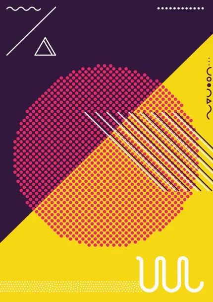 Memphis Geometrik Kompozisyon