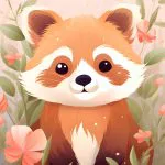 Yeşillikte Kızıl Panda