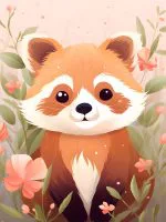 Yeşillikte Kızıl Panda