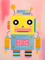 Sarı Mavi Robot