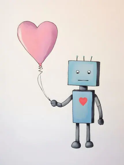 Kalp Balonlu Robot