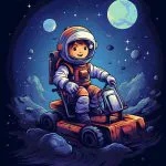 Ay Aracında Astronot