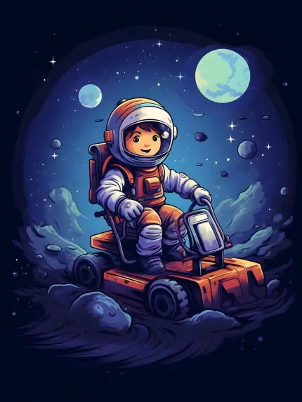 Ay Aracında Astronot