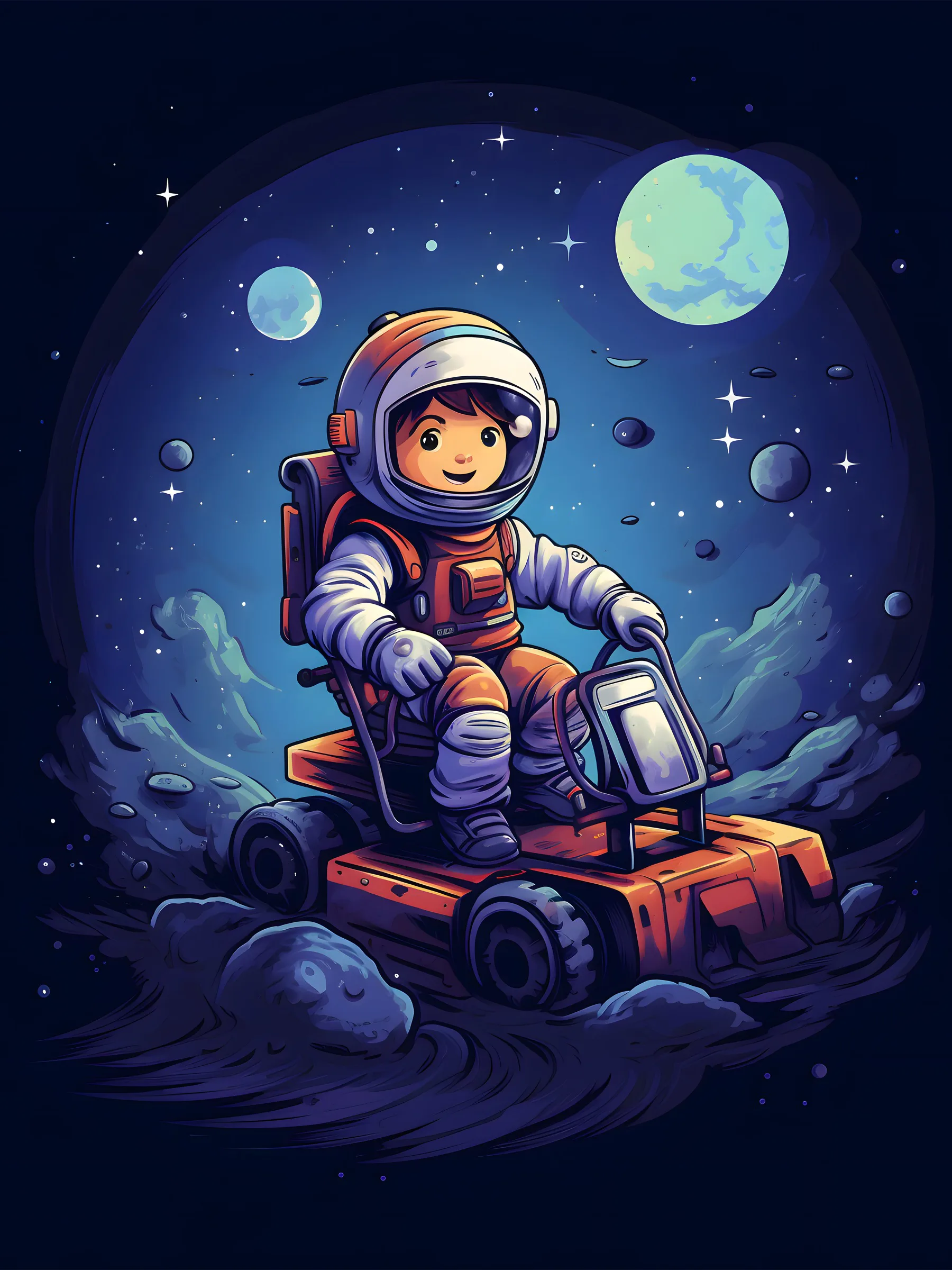 Ay Aracında Astronot Ay Aracında Astronot