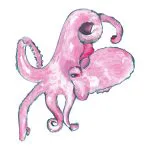 Pembe Ahtapot Suluboyası