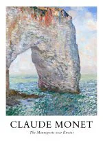 Monet Étretat Kaya Kemeri Afişi