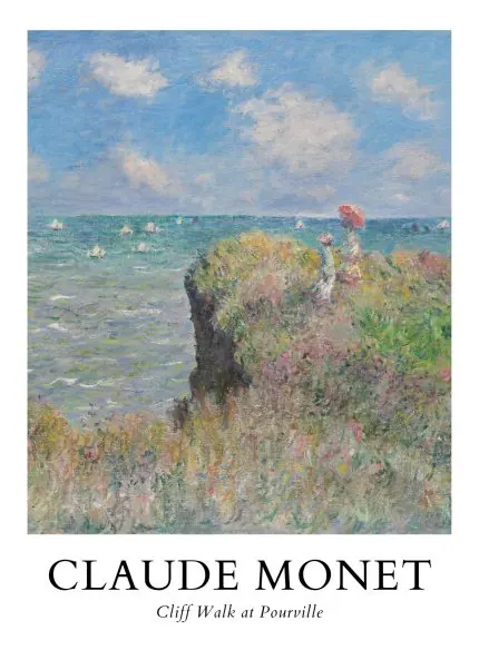 Monet Pourville Kayalığı Afişi