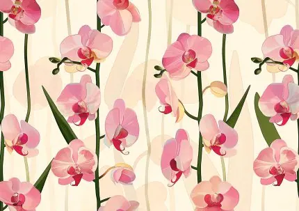 Pembe Orkide Deseni