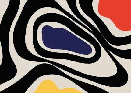 Renkli Op Art Kompozisyon