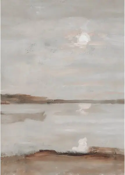 Minimal Sahil Yağlıboyası