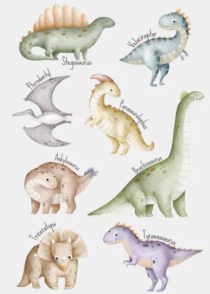 Dinozor Türleri Panosu