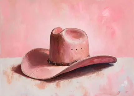 Pembe Kovboy Şapkası
