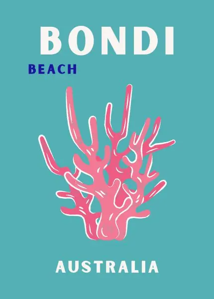 Bondi Sahili Mercan Afişi