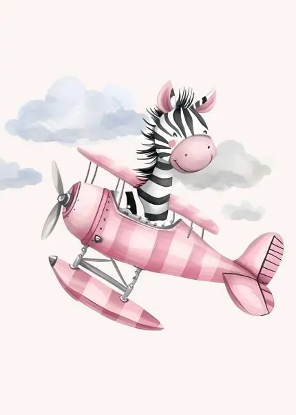 Pembe Uçakta Zebra