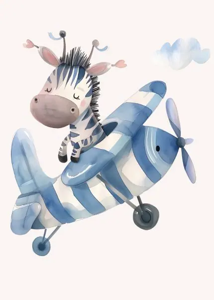 Mavi Uçakta Zebra