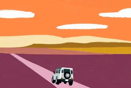 Turuncu Gökyüzü Altında Yol