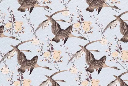 Uçan Kuşlar Vintage Deseni