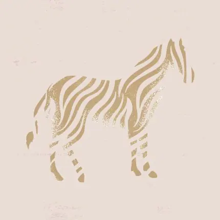 Altın Zebra Silüeti