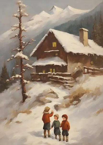 Dağ Evinde Kış Akşamı