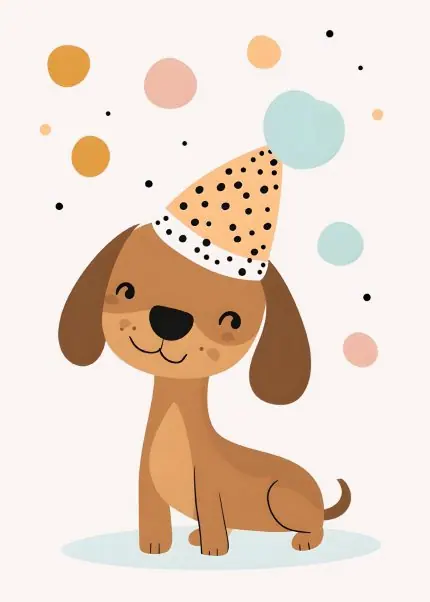Parti Şapkalı Köpek