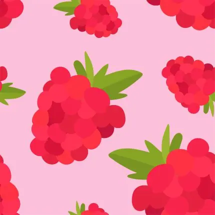 Pembe Zeminde Ahududu Deseni