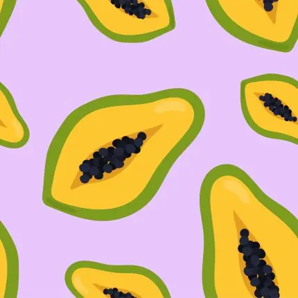 Lila Zeminde Papaya Deseni