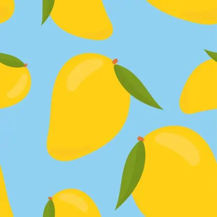 Mavi Zeminde Mango Deseni