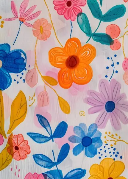 Pastel Çiçek Deseni