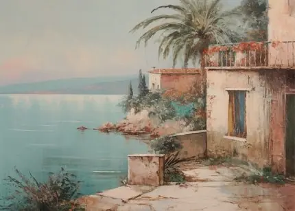 Palmiyeli Kıyı Evi