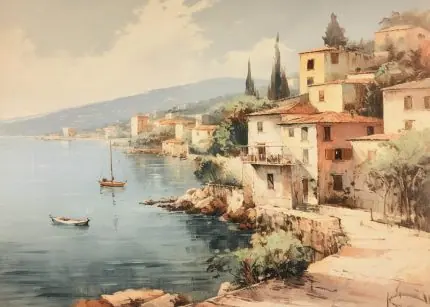 Kıyı Kasabası Panoraması