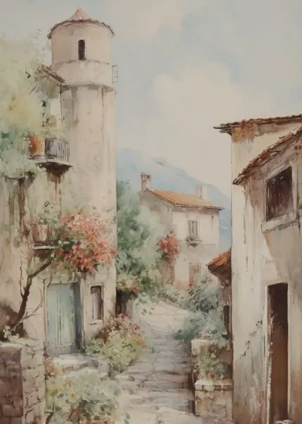 Çiçekli Dar Sokak