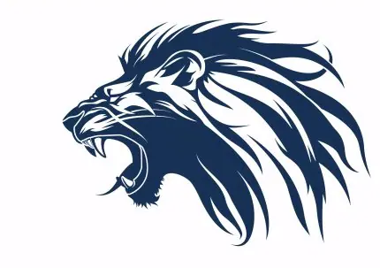 Lacivert Kükreyen Aslan
