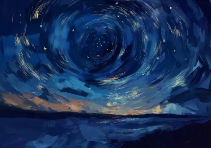 Yıldızlı Gece Denizi