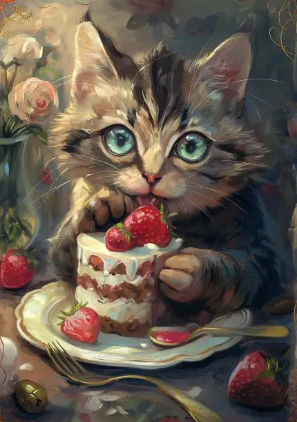 Pastalı Yavru Kedi