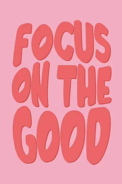 Kırmızı Zeminde Focus On The Good
