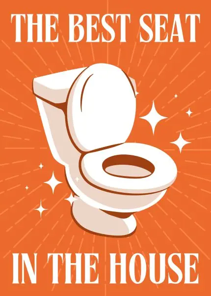 Evin En İyi Koltuğu Banyo Posteri