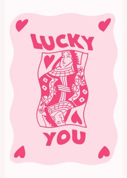 Lucky You Kupa Kızı Oyun Kartı