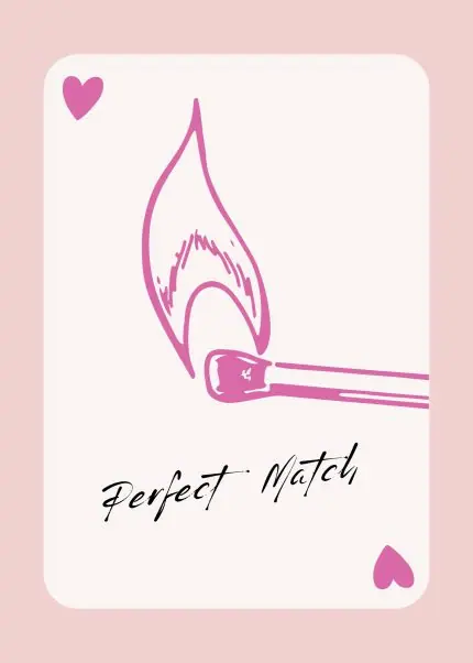 Perfect Match Yanan Kibrit Kartı