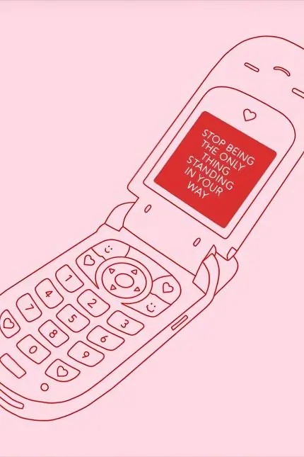 Pembe Kapaklı Retro Telefon