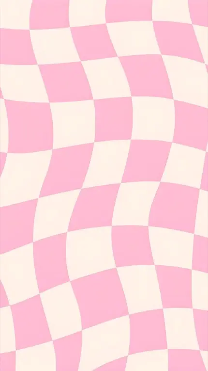 Pembe Dalgalı Dama Deseni