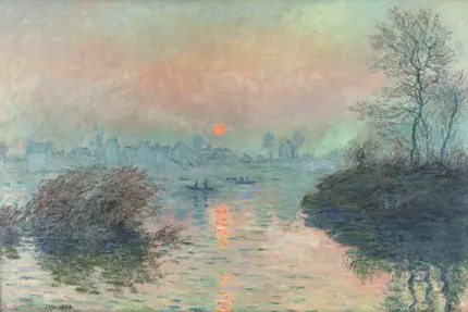 Monet Seine’de Gün Batımı