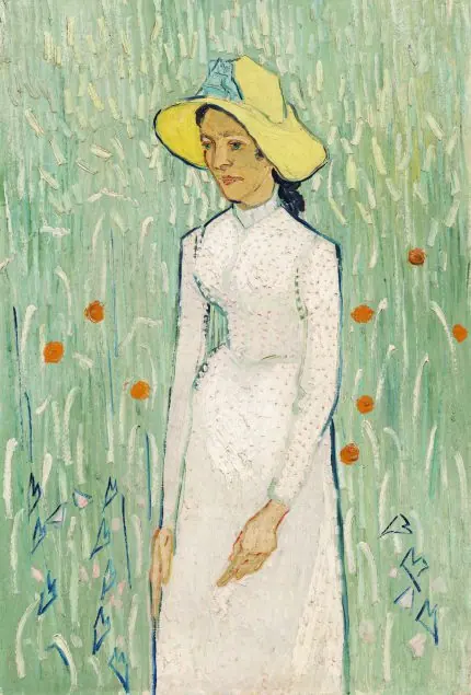 Van Gogh Beyaz Elbiseli Kız