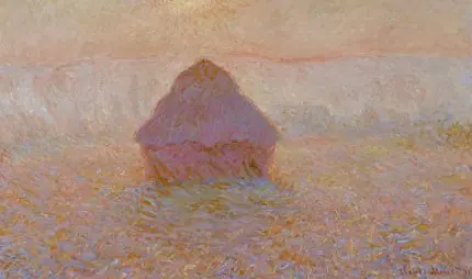 Monet Saman Yığını Gün Batımı
