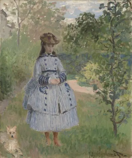 Monet Bahçede Küçük Kız