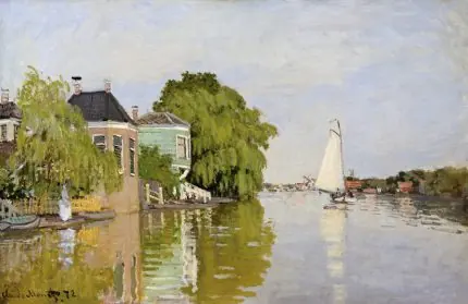 Monet Zaandam Kanal Manzarası