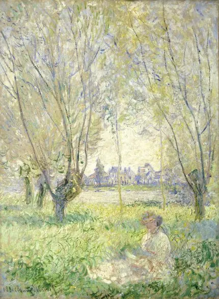 Monet Söğüt Ağaçları Altında